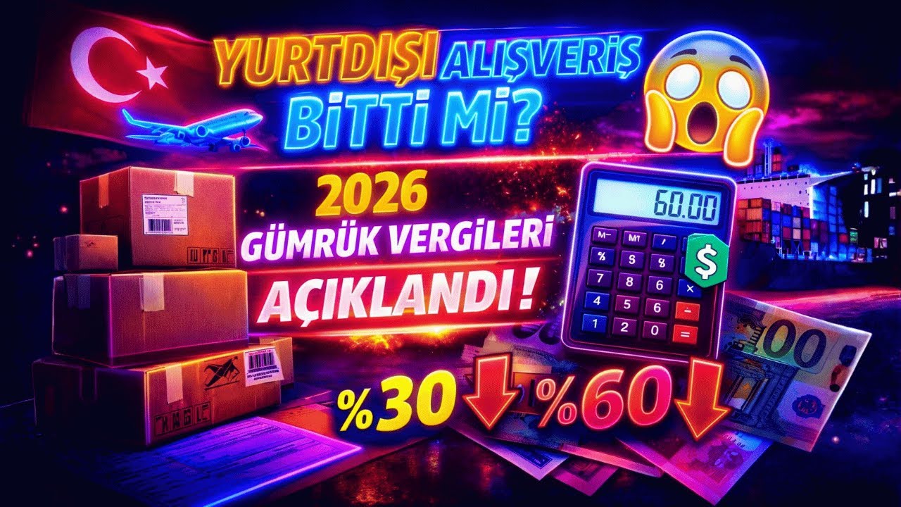 Yurtdışı Alışveriş Bitti mi? 2026 Gümrük Vergileri Açıklandı!