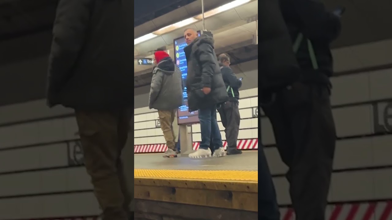 Victim captures jarring video after being shoved into subway tracks by migrant #shorts