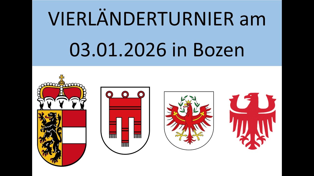 Vierl&auml;nderturnier Salzburg - S&uuml;dtirol - Tirol - Vorarlberg in Bozen (Pfarrhof) Bahn 1 - 4