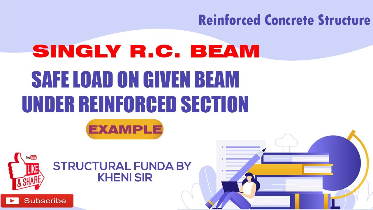 Ex 04 | ANALYSIS OF SINGLY BEAM | UNDER REINFORCED | SAFE POINT LOAD CALCULATION ON BEAM