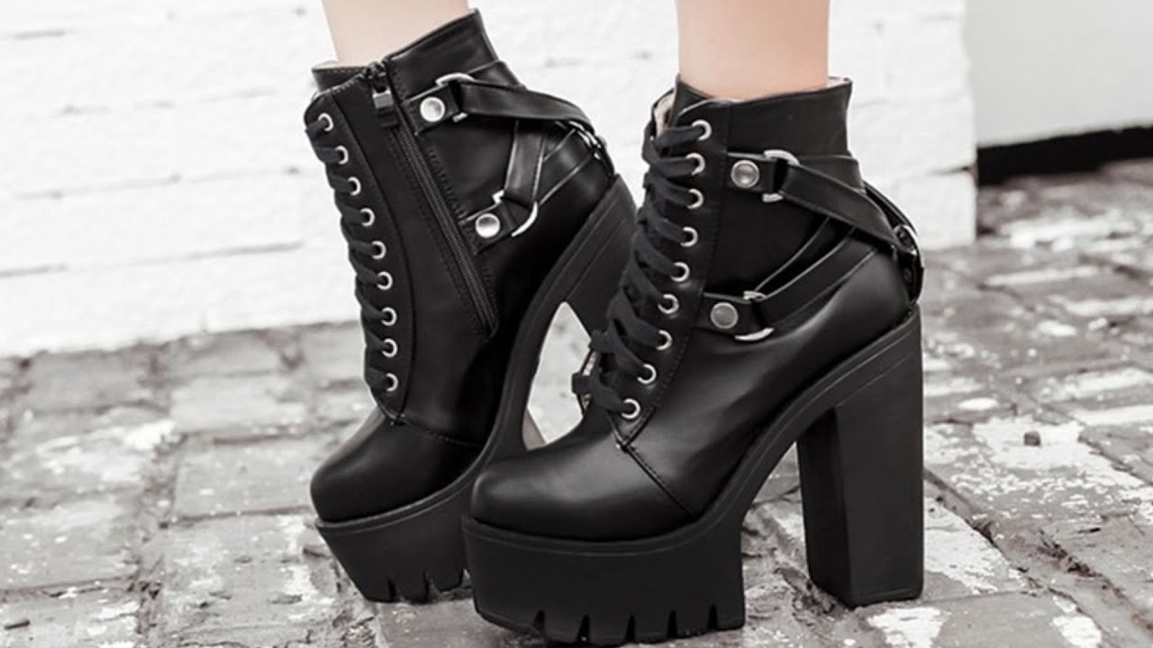 Bota Coturno Feminina Salto Alto