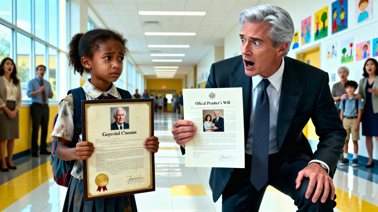 He Mocked the Poor Black Girl at His Son's School — His Dead Father's Will Made Her His Legal Sister
