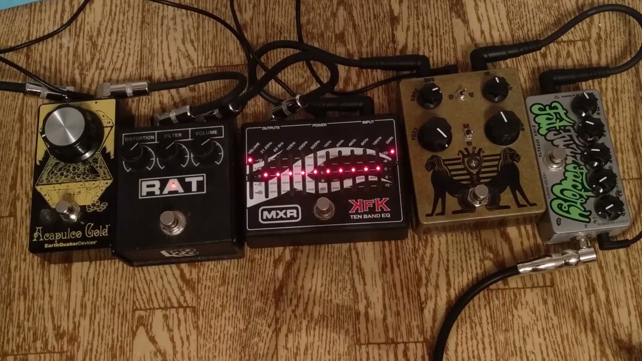Doom / Stoner / Drone Metal Pedals Shootout (Fuzz Factory, Pharaoh, RAT, Acapulco Gold)
