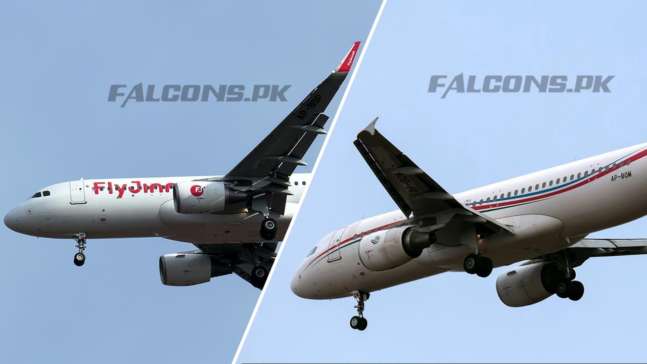 Fly Jinnah A320 AP-BOP | PIA A320 AP-BOM approaches for landing at OPIS Islamabad Airport