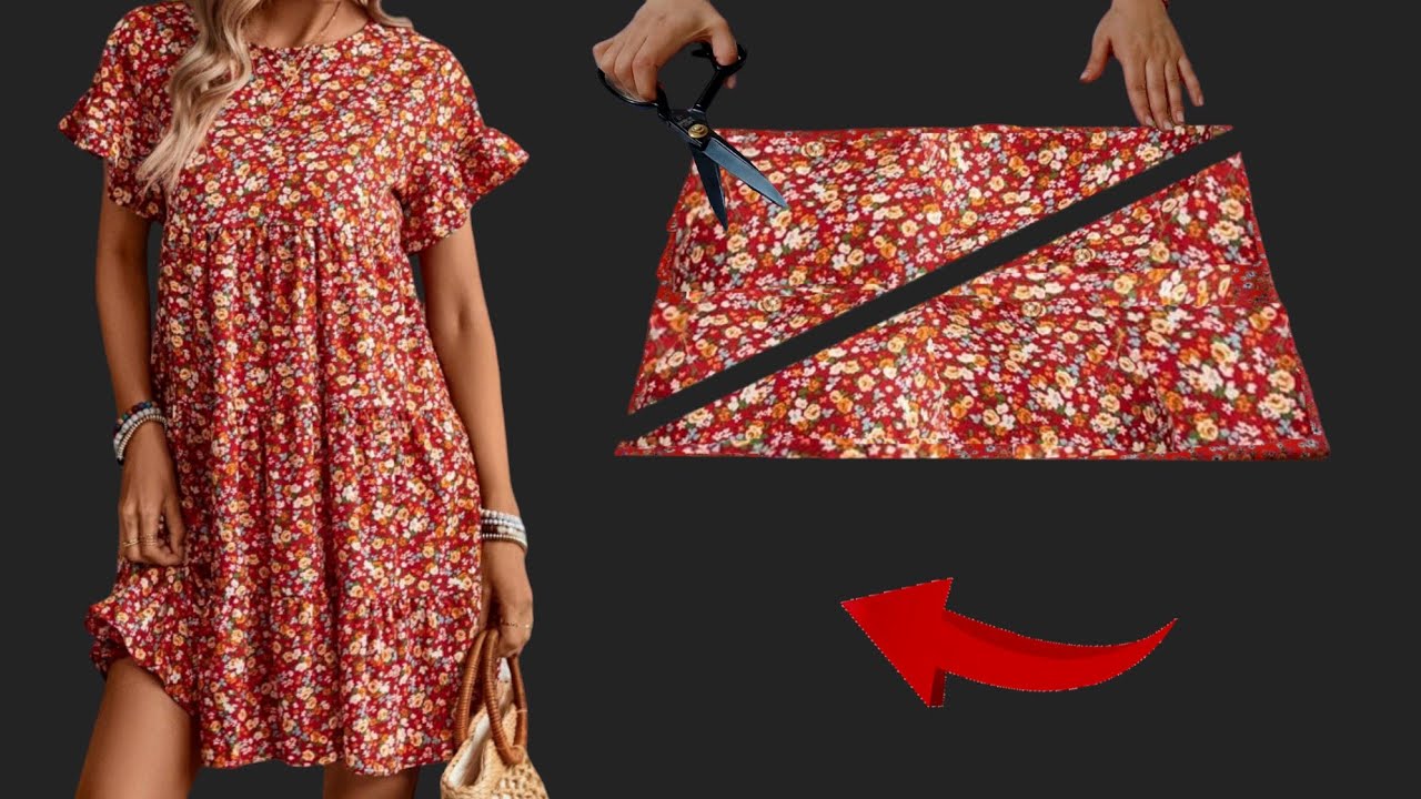 🌷 New Summer Trends ✂️ Very Easy Very Simple Design Dresses Size Fits All  New Idea Circular Dresses