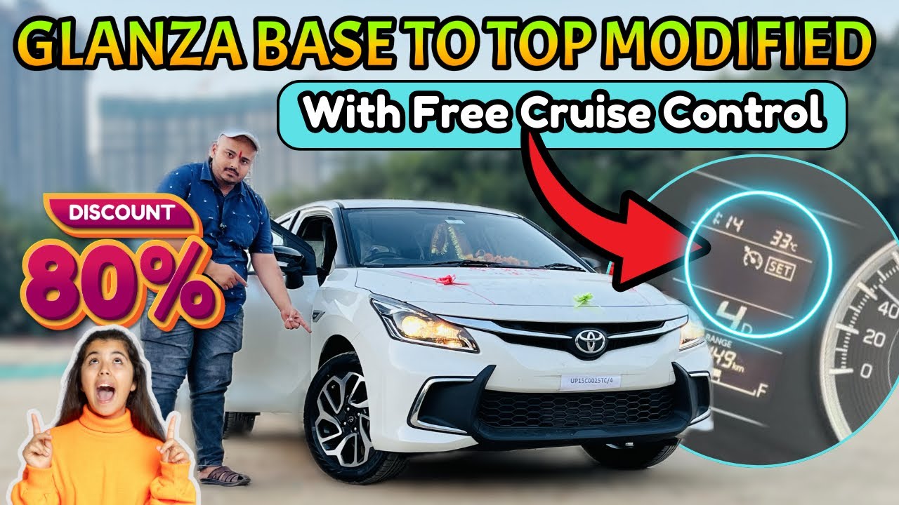 Toyota Glanza Base to Top Modification with Price | toyota glanza base model modified | 80% off