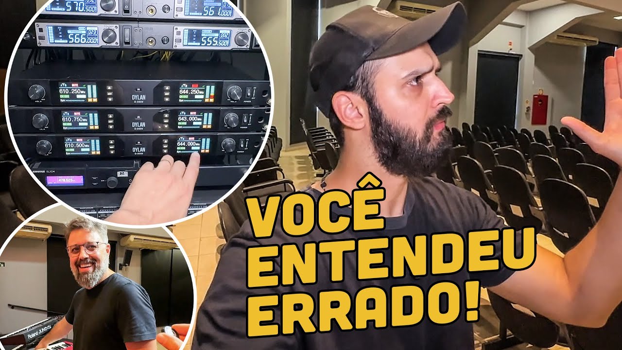NÃO TIVE PROBLEMAS COM OS MICROFONES!