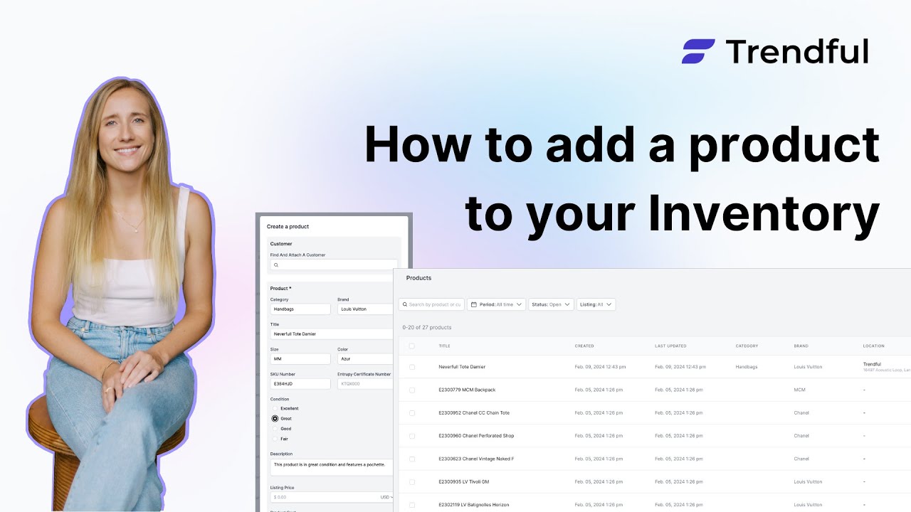 How to add a product to your Trendful Inventory Management System