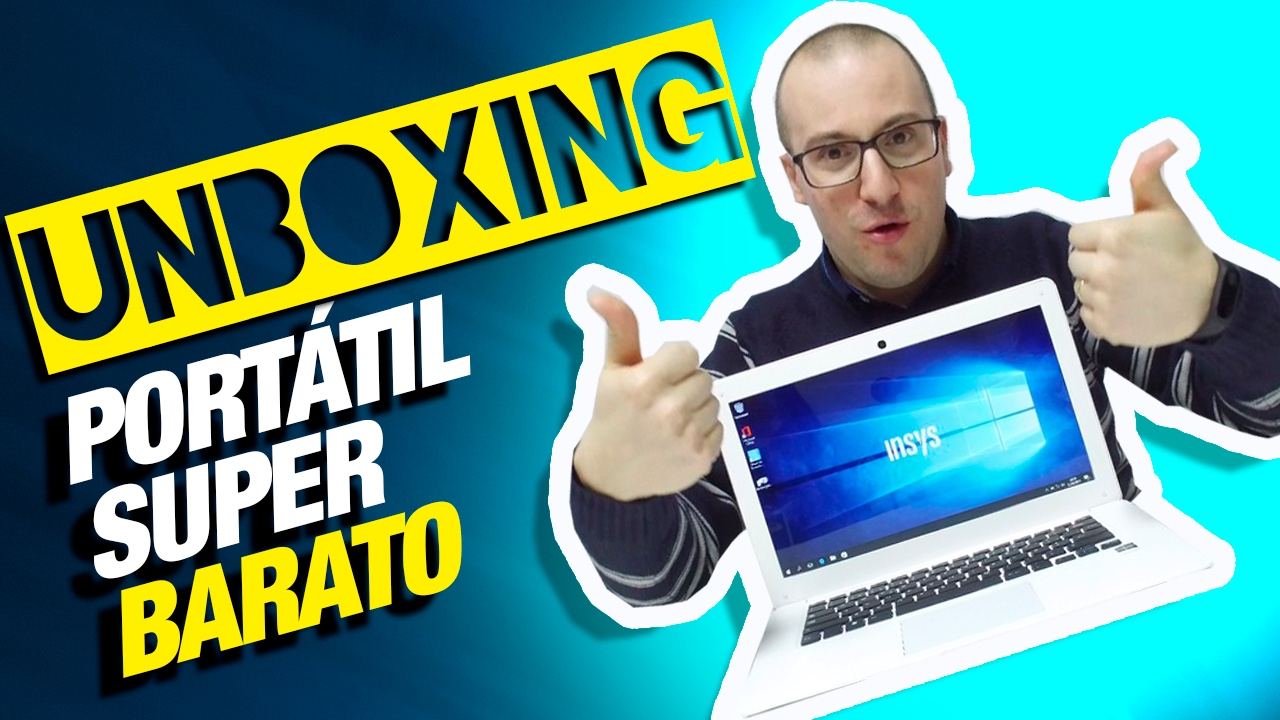 Portátil Super Barato!!!! - Insys FV6-MI1403 Z3735F - Unboxing
