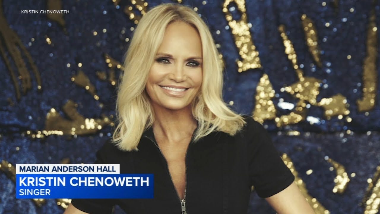 Kristin Chenoweth performing with the Philadelphia Orchestra