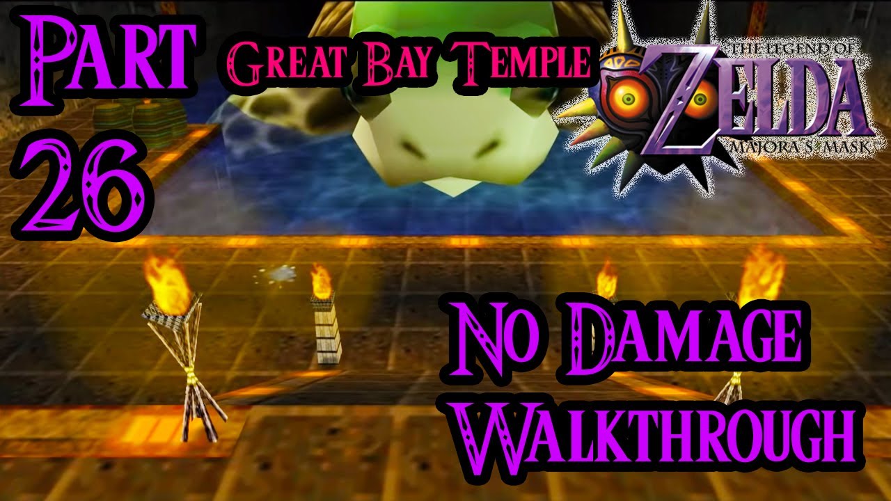 Zelda Majora's Mask 100% Walkthrough Widescreen HD Part 26 - Great Bay Temple Stray Fairies - Gyorg