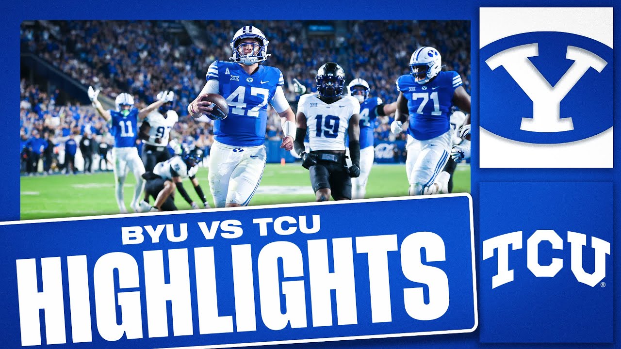 BYU против TCU | ПОЛНЫЙ ОБЗОР ИГРЫ | ФУТБОЛ BYU