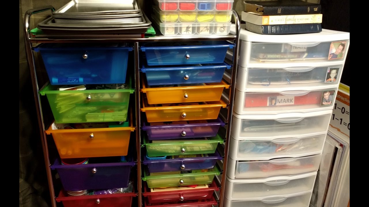 How I Organize My Kids' Shelf/Tray Work (Homeschool)