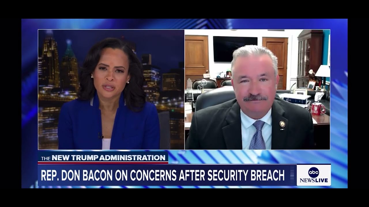 Rep. Don Bacon Joins ABC News Live to Discuss Signal Group Chat Leak