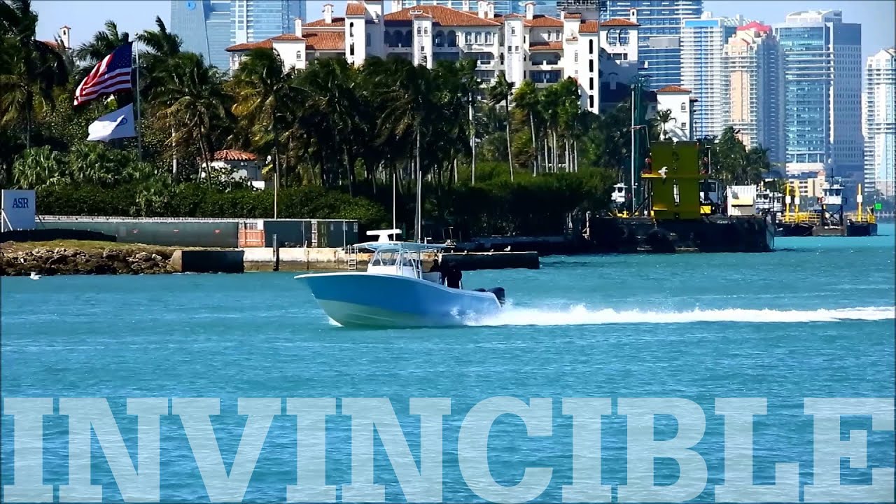Invincible Open Fisherman in Motion in Miami
