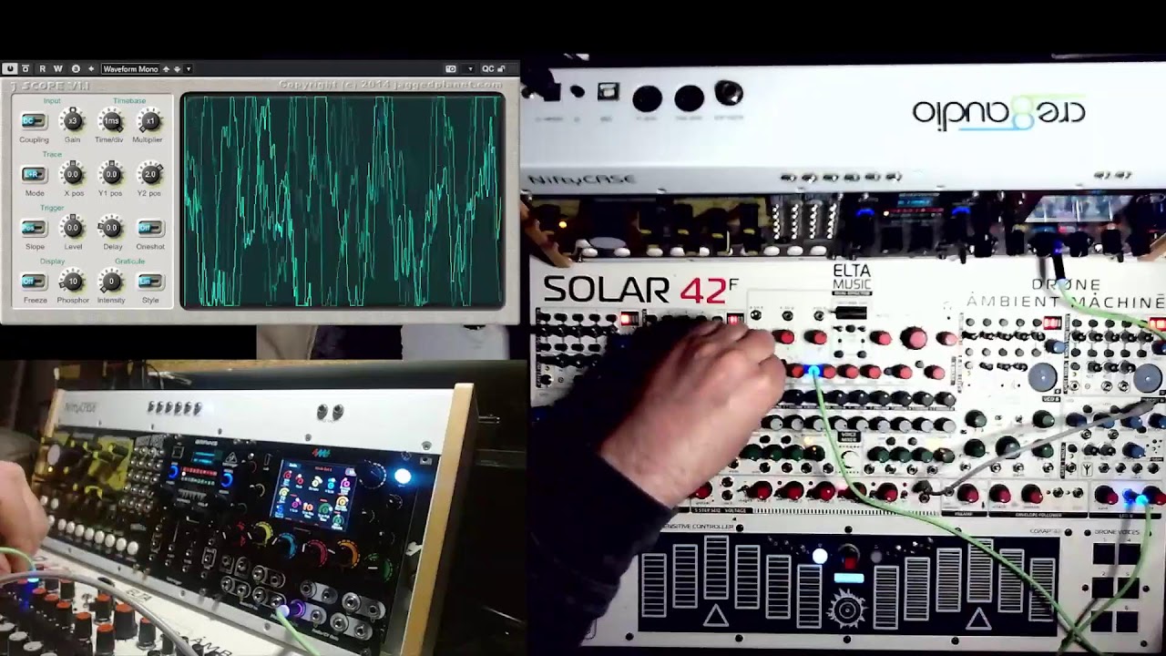 ELTA MUSIC Solar 42f Meta Module Synthesizer Modular and Friends 'Out there' improvised fun