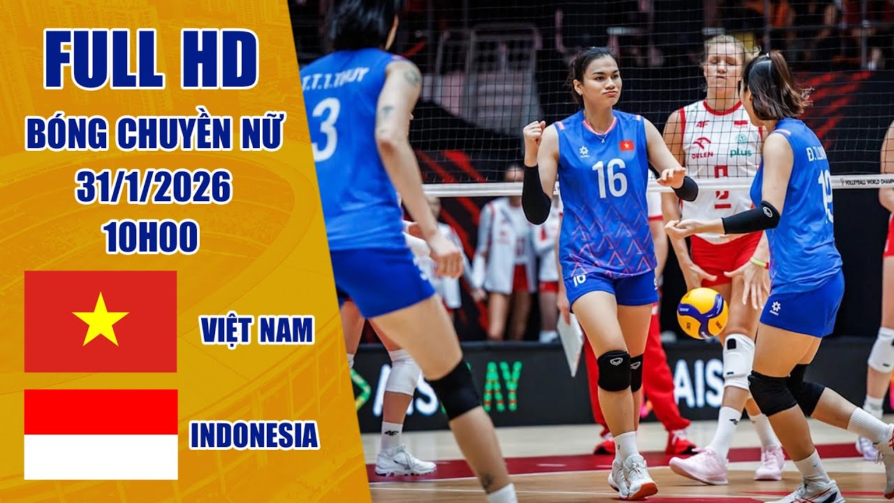 Việt Nam - Indonesia | Giành vé vào chơi trận chung kết sau 5 set đấu căng thẳng, kịch tính