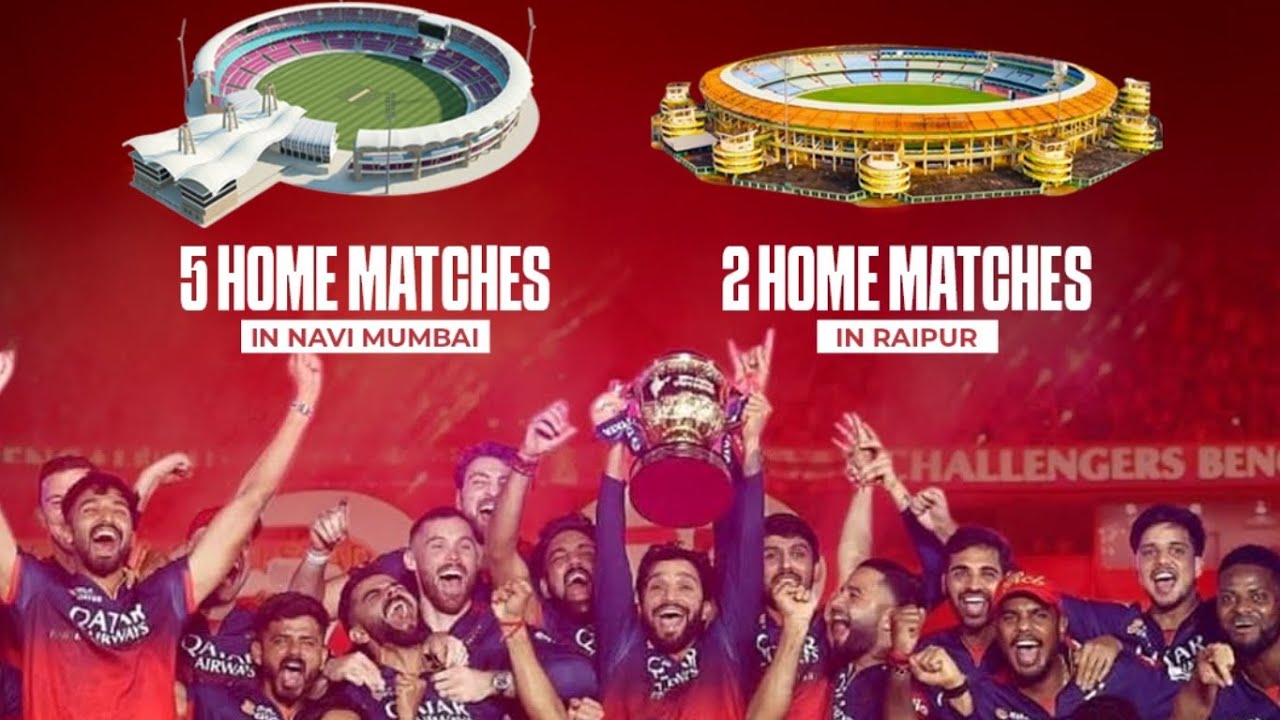 RCB to Play IPL 2026 Home Games in Navi Mumbai & Raipur | Why RCB is Shifting from Chinnaswamy