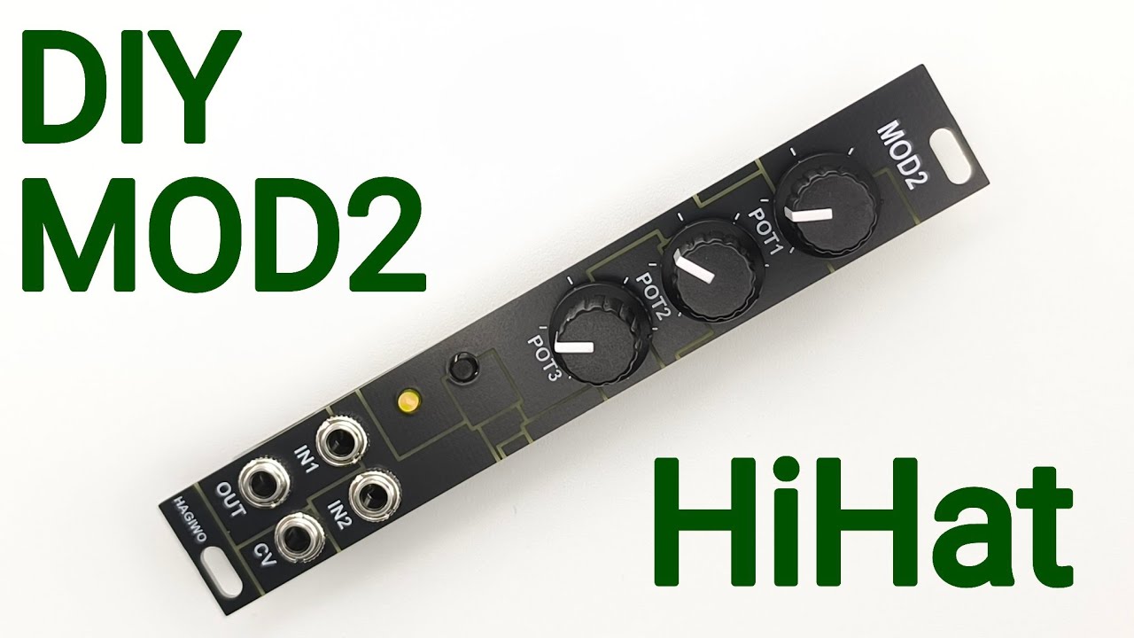 DIY eurorack modular synth | MOD2 HiHat : RP2350 based drum module