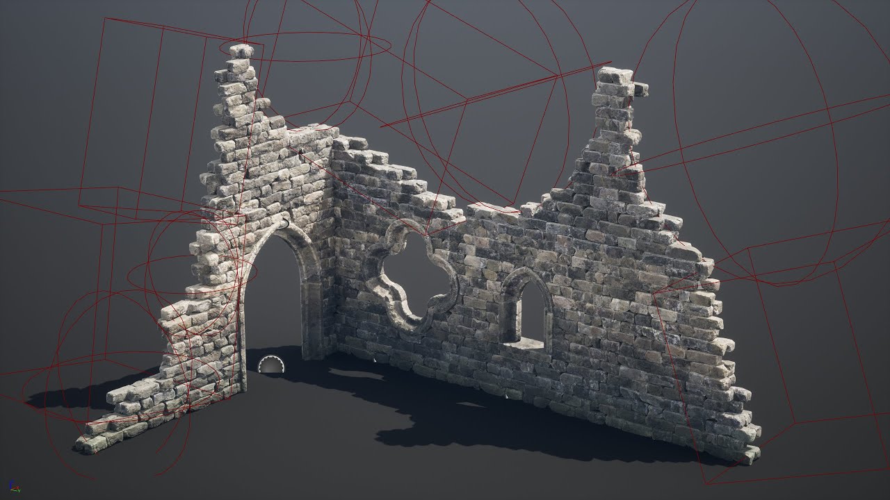 Stone Walls Optimized UPDATE 1.2 [UE5][HISM]