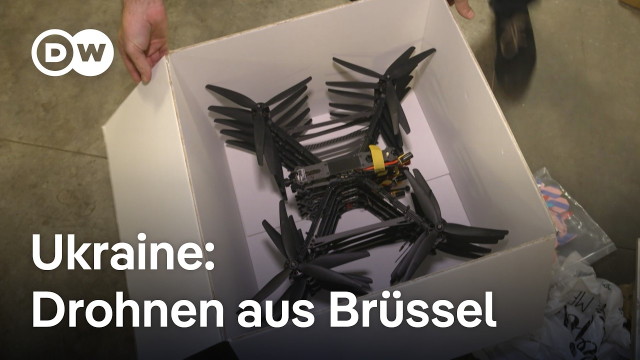 Freiwillige in Br&uuml;ssel bauen Drohnen f&uuml;r die Ukraine | DW Nachrichten