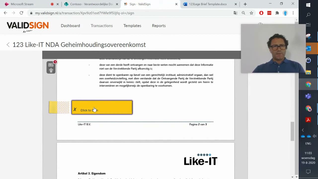 Digitaal ondertekenen met ValidSign