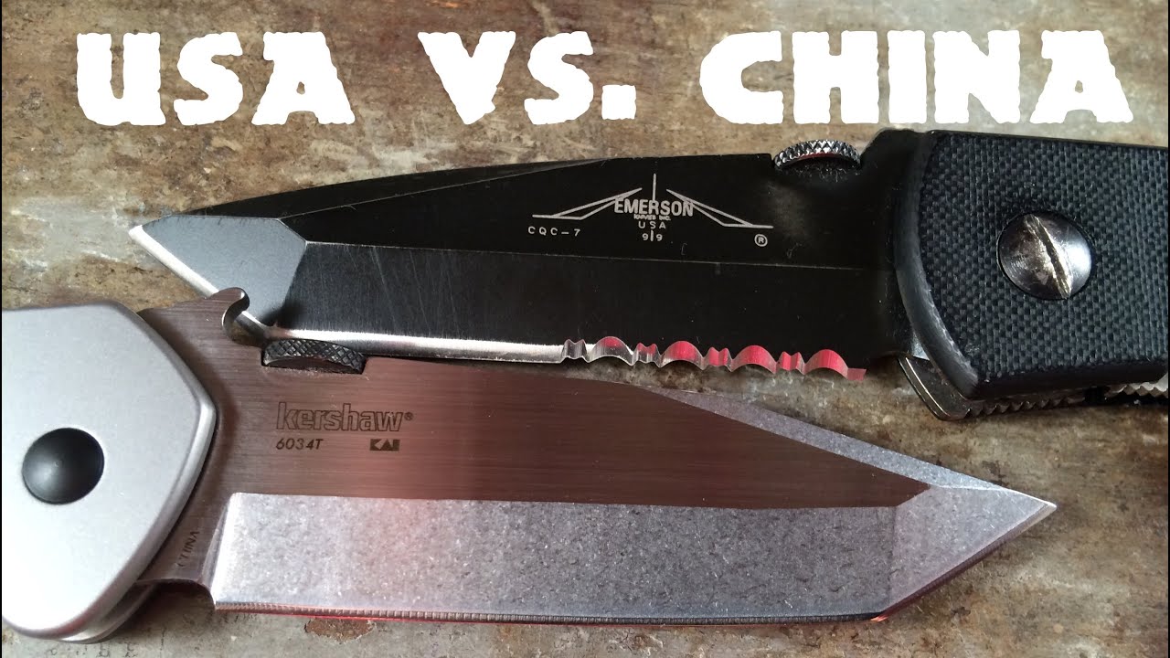 Comparison: USA Emerson CQC-7b vs. Kershaw Emerson CQC-7k & CQC-8k