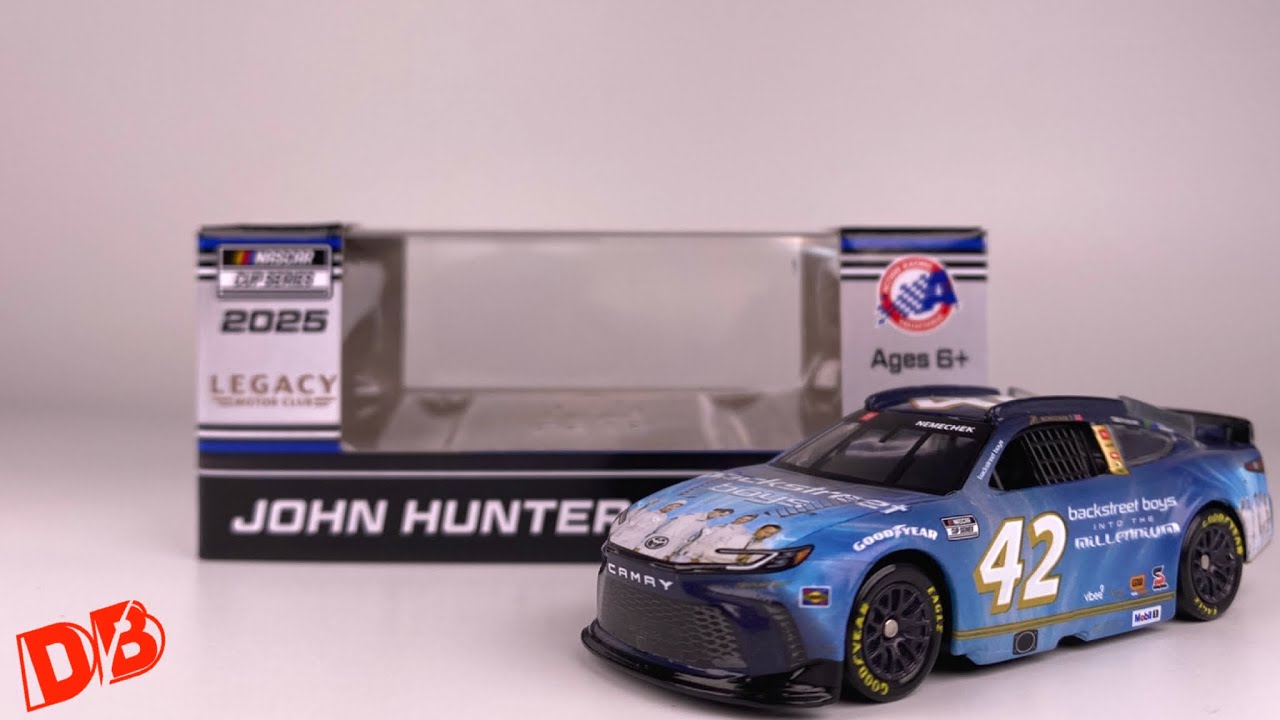 2025 JOHN HUNTER NEMECHEK BACKSTREET BOYS TOYOTA CAMRY DIECASTBUFFET NASCAR DIECAST REVIEW 1/64