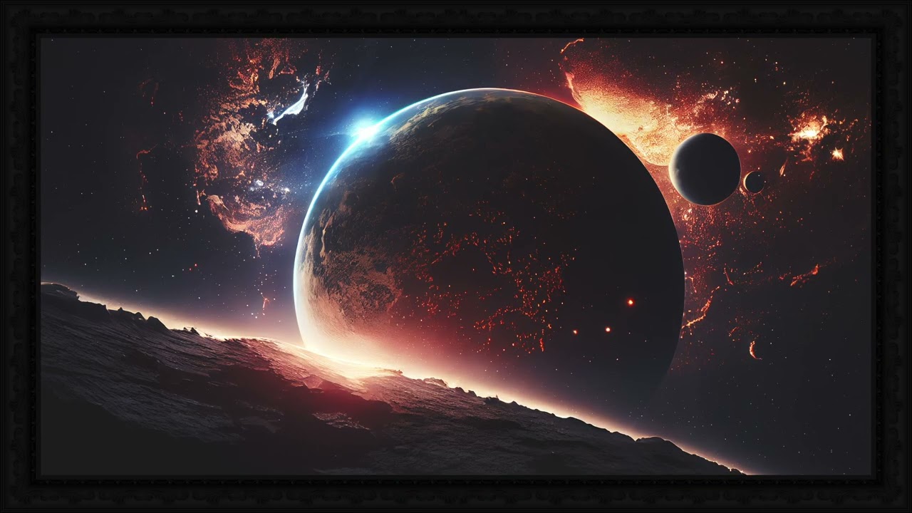 Art Screensaver for TV | Outer Space SCI-Fi Art for your Screen | 30 mins