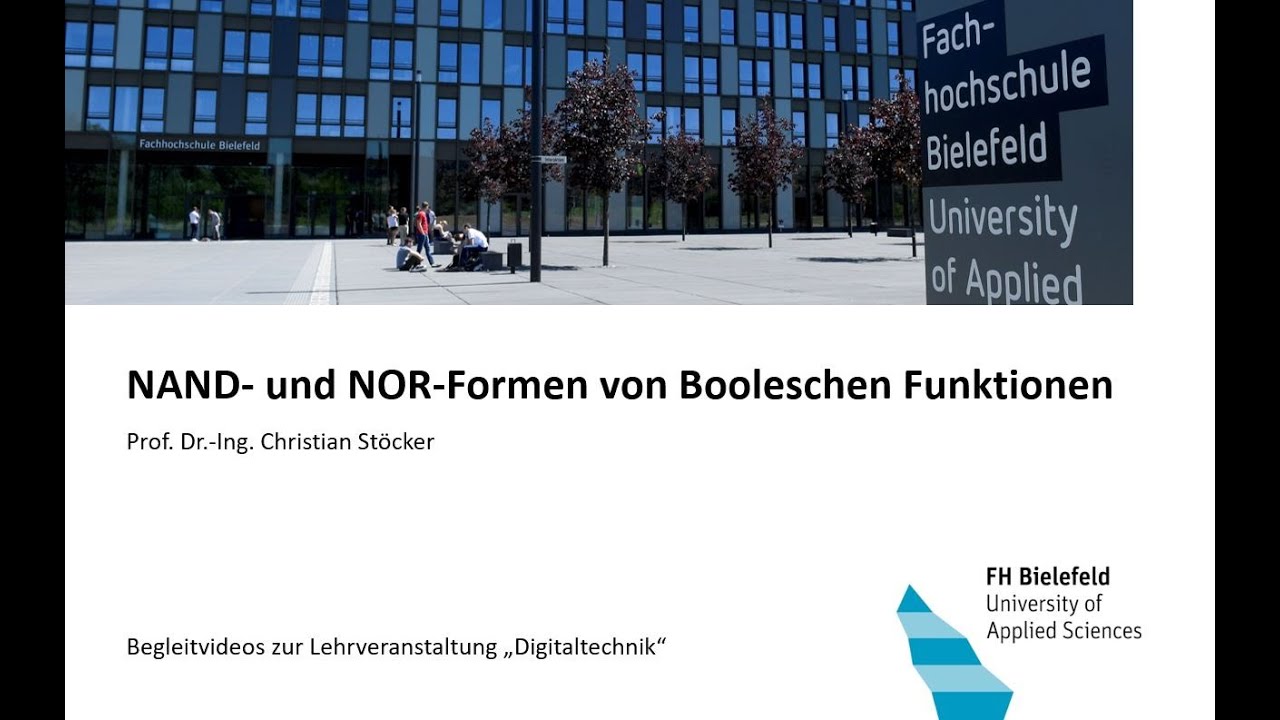 NAND- und NOR-Formen von Booleschen Funktionen