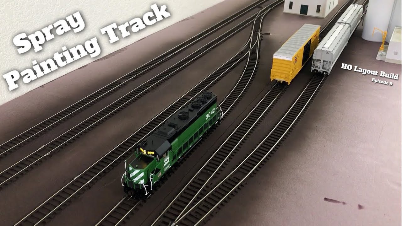 Large HO Train Layout Build - Ep 9 - Painting All Track & DCC Overview