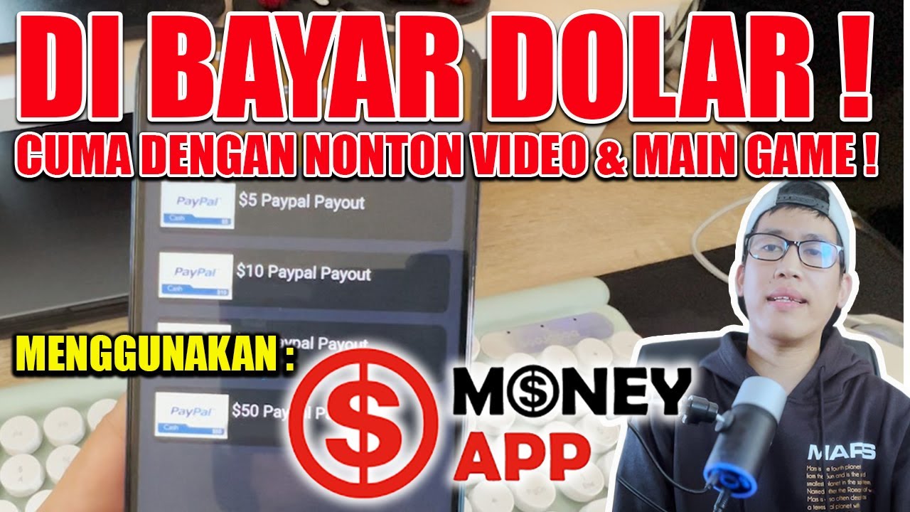 APLIKASI PENGHASIL UANG SALDO PAYPAL CUMA DENGAN NONTON VIDEO & BERMAIN GAME !