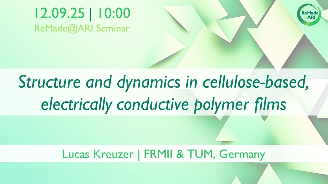 Structure and dynamics in cellulose-based, electrically conductive polymer films