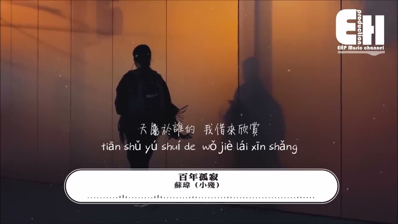 蘇瑋（小殘）- 百年孤寂（原唱：王菲）『背影是真的 人是假的 沒什麼執著，一百年前 你不是你 我不是我。』【動態歌詞/Vietsub/Pinyin Lyrics】