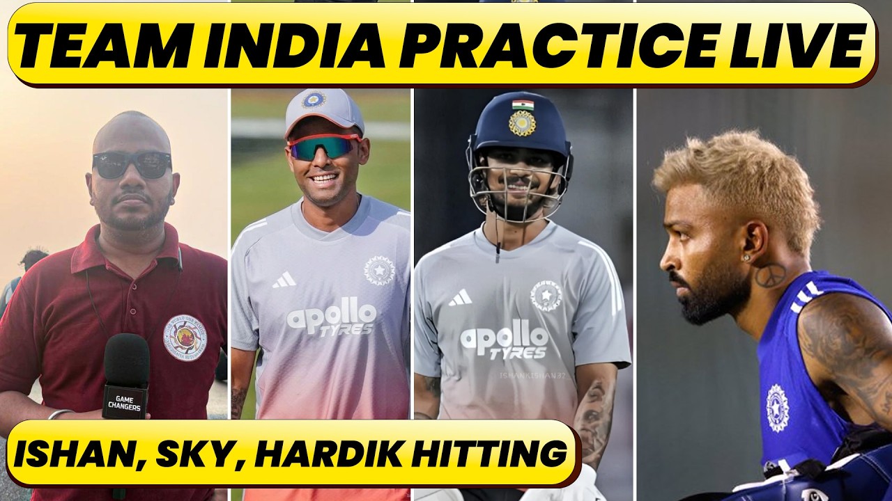 Team India Practice Live From Wankhede : Ishan Smashes 40 Sixes, Hardik Ne Kuldeep ko Bhaut Mara