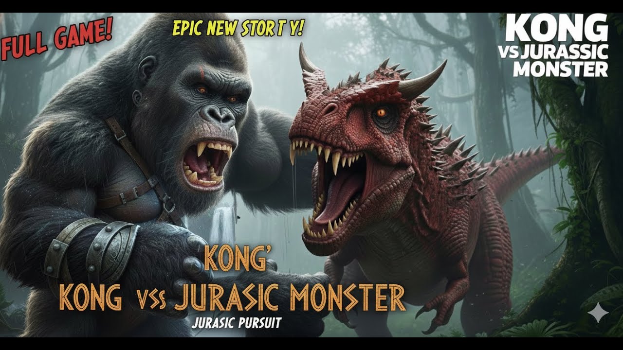 The Rise of Kong: Protecting the Young Primate from the Savage Jurassic World Monster - Full Game!