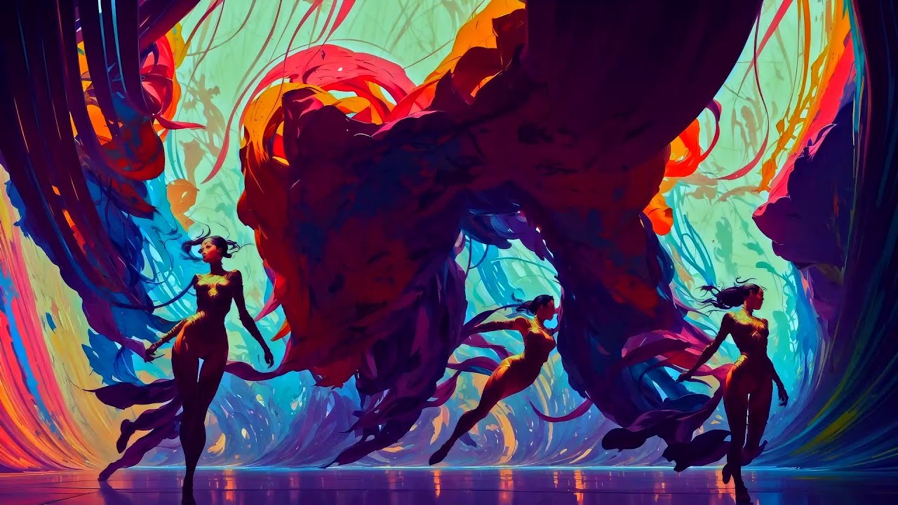 Copyright Free Video Abstract Background (No Sound) — VJ LOOP Screensaver Dreamy Fantasy Ambience