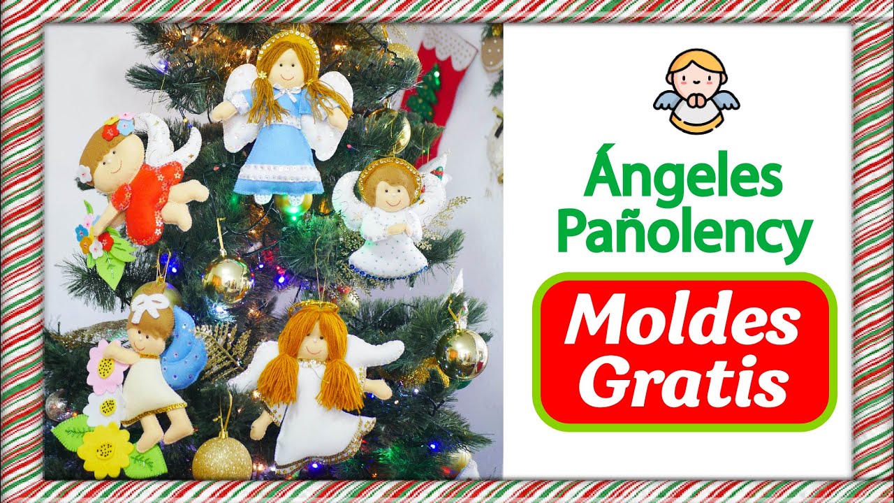 🦌🎄⛄🎅 5 modelos de ángeles en paño lency