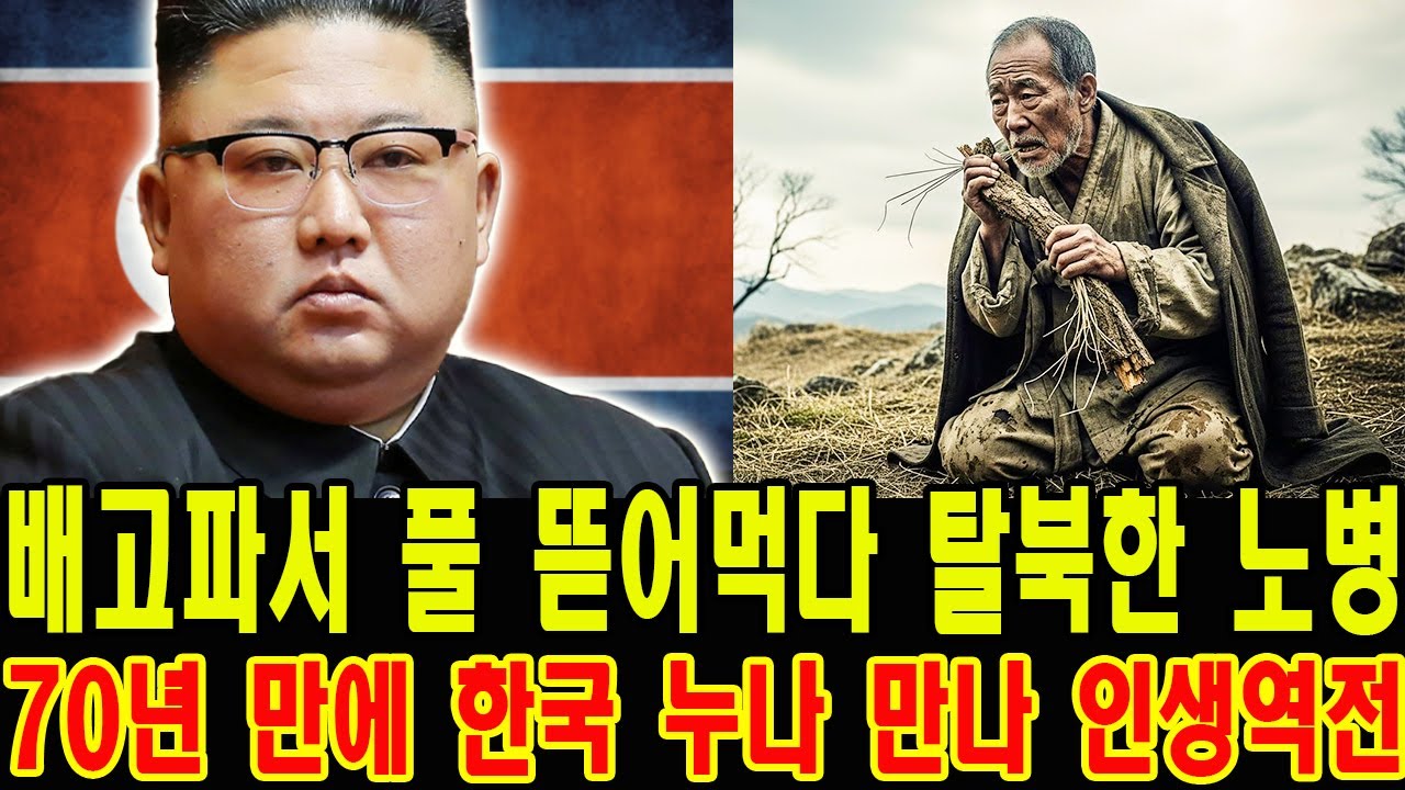 [탈북 스토리] 배고파 풀을 뜯어먹던 노병의 탈북, 70년 만에 한국 누나를 만나 달라진 인생ㅣ탈북감동사연