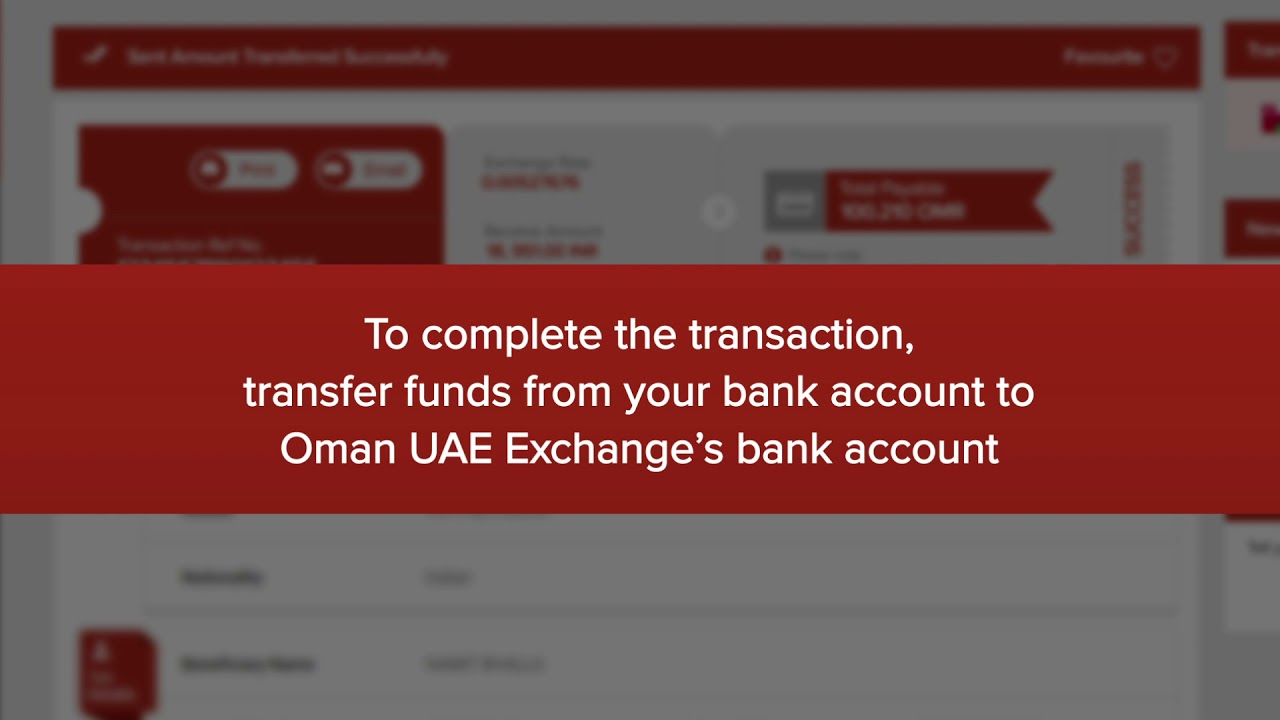 How to transfer your money online with Oman UAE Exchange