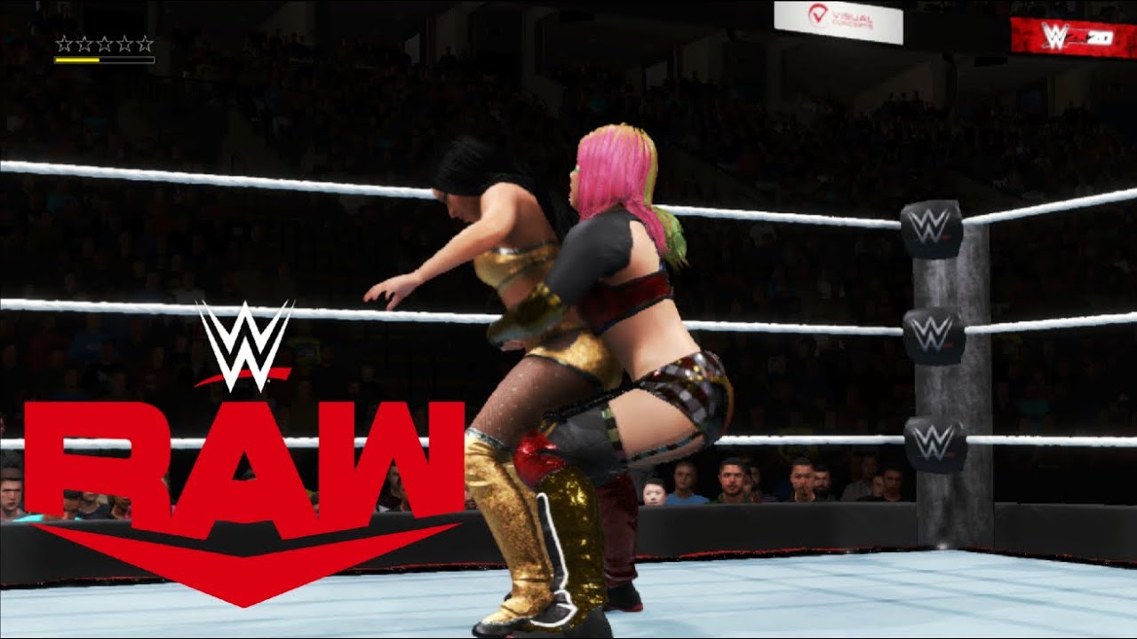 WWE 2K20 RAW KABUKI WARRIORS VS BAYLEY AND ZELINA VEGA