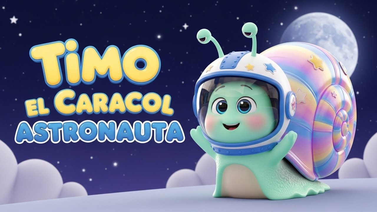 Timo el Caracol Astronauta 🚀🐌 | Canción Infantil Espacial para Niños