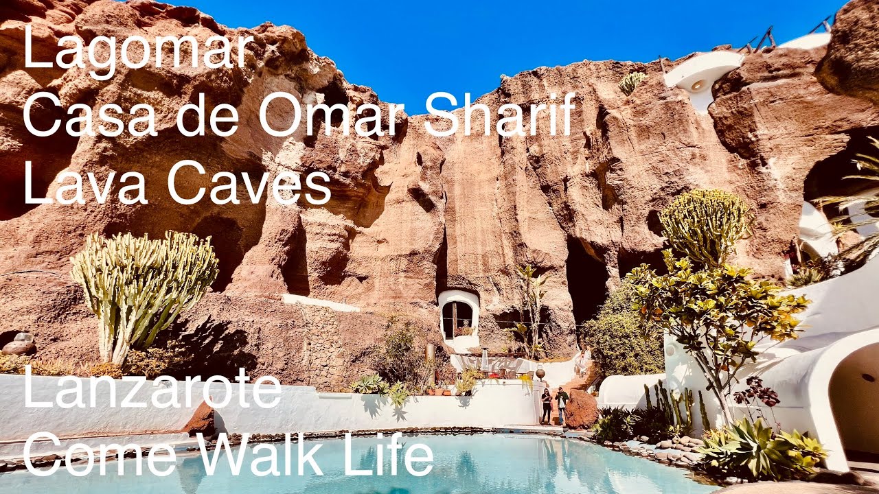 Lagomar - An Architectural Icon, The Lanzarote Cave House - Casa de Omar Sharif - 4K 🎧