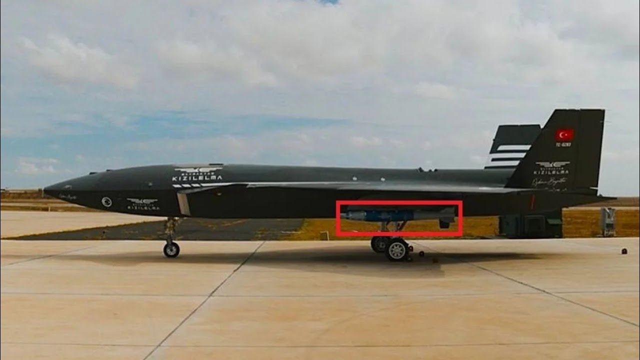 Bayraktar KIZILELMA conducts flight test with TEBER-82 Munition