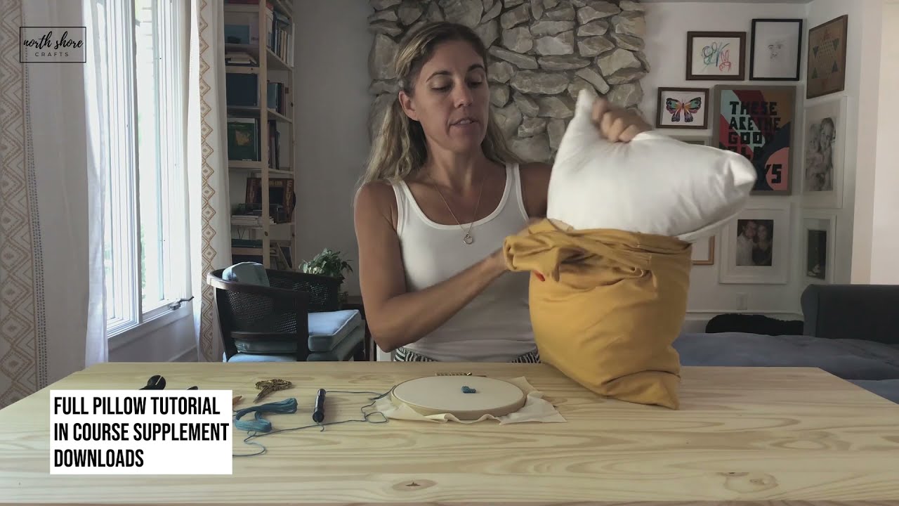 How to Embroidery Punch Needle | How to Personalize a Pillow