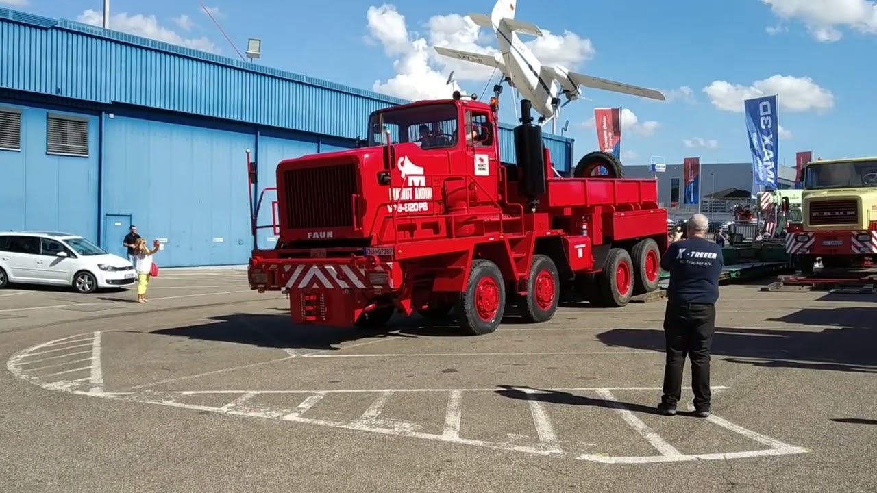 Faun HZ 70.80 Gigant und Faun L1206  Schwerlastzugmaschinen Minibauma 2022,Technikmuseum Sinsheim