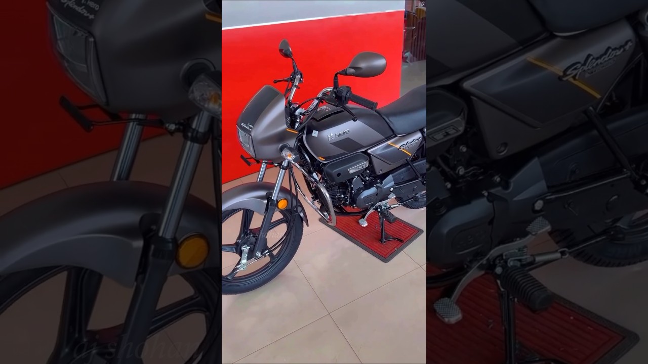 New Matte Black Colour Hero Splendor Plus 100cc #shorts #herosplendor #splendor #splendorplus #hero
