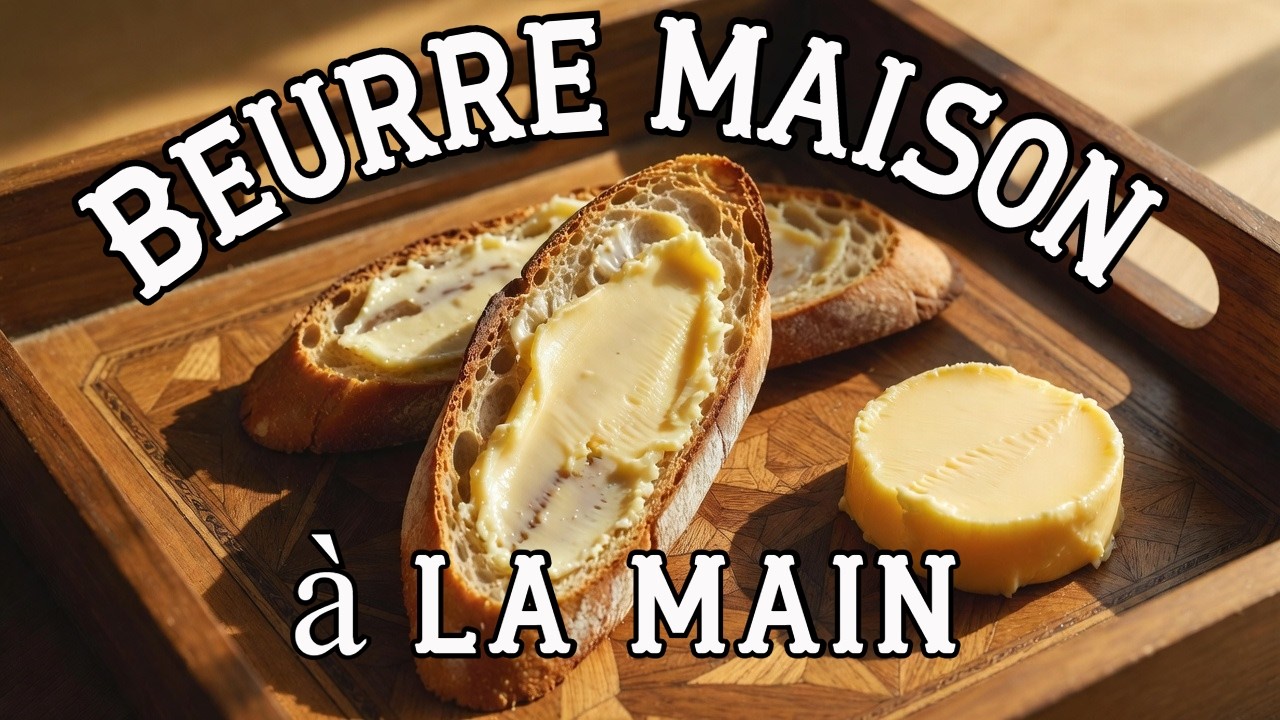 Faire du beurre à la main en moins de 10 minutes avec ses enfants!