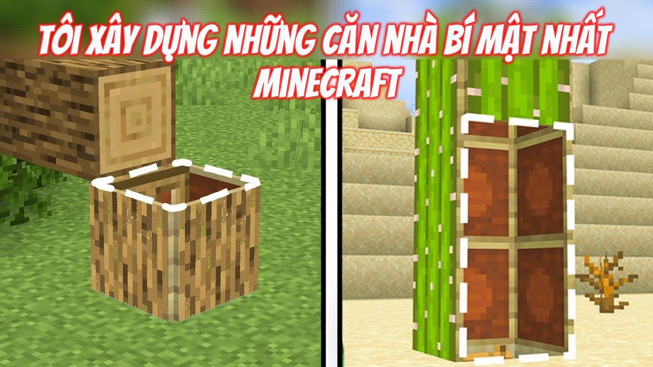 Tôi Xây Dựng Những Căn Cứ Bí Mật Nhất Minecraft | Bedrock