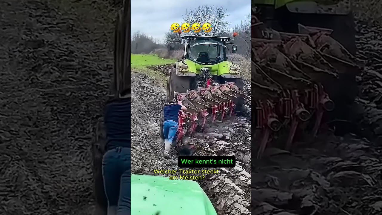 🚜Wer steckt am meisten fest?🔥#power #traktor #dorfkind #dorfleben #dorf #traktor